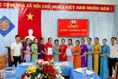 Lễ kết nạp Đảng viên mới năm học 2023-2024